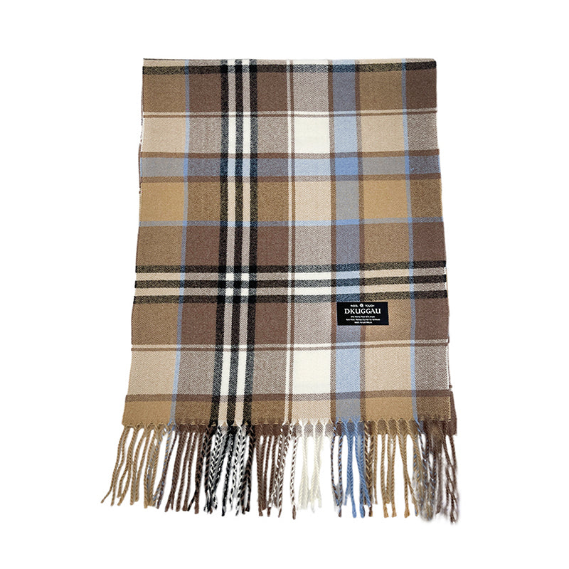 Check Wool Scarf