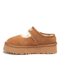 UGG Jaze Logo Platform Slippers