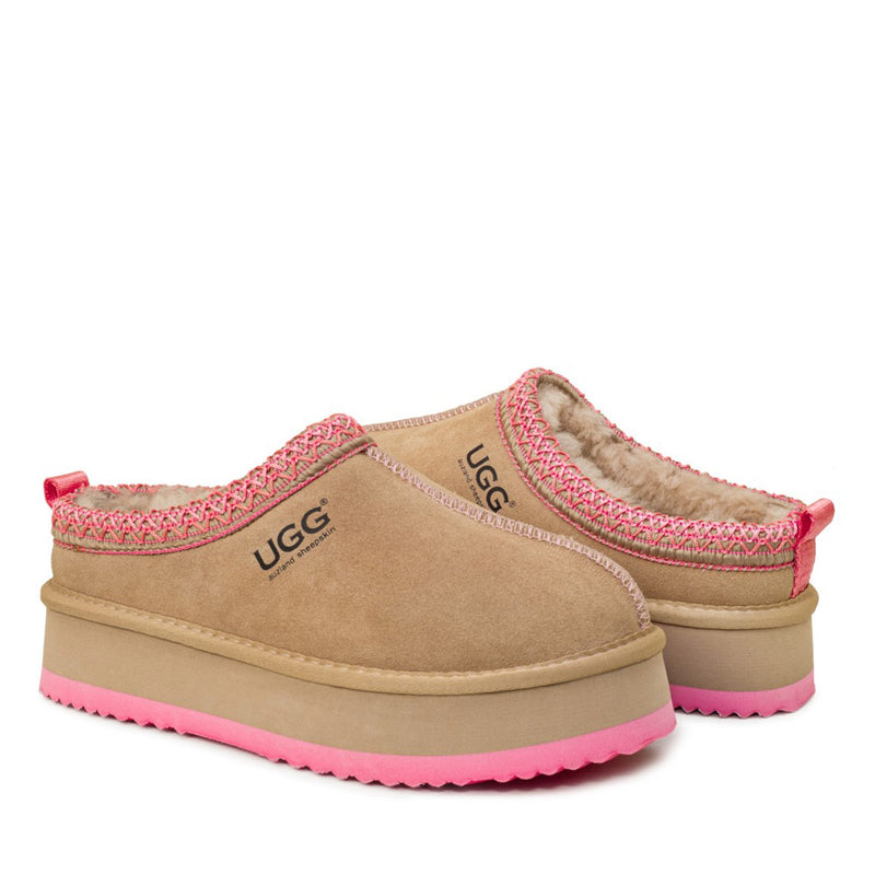 Premium Tassie Platform Ugg Slippers