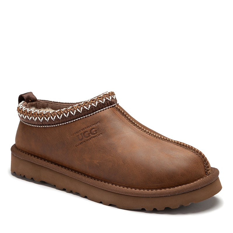 Tas Oiled Leather Ugg Slipper