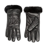 Fluffy Leather Gloves Uggs