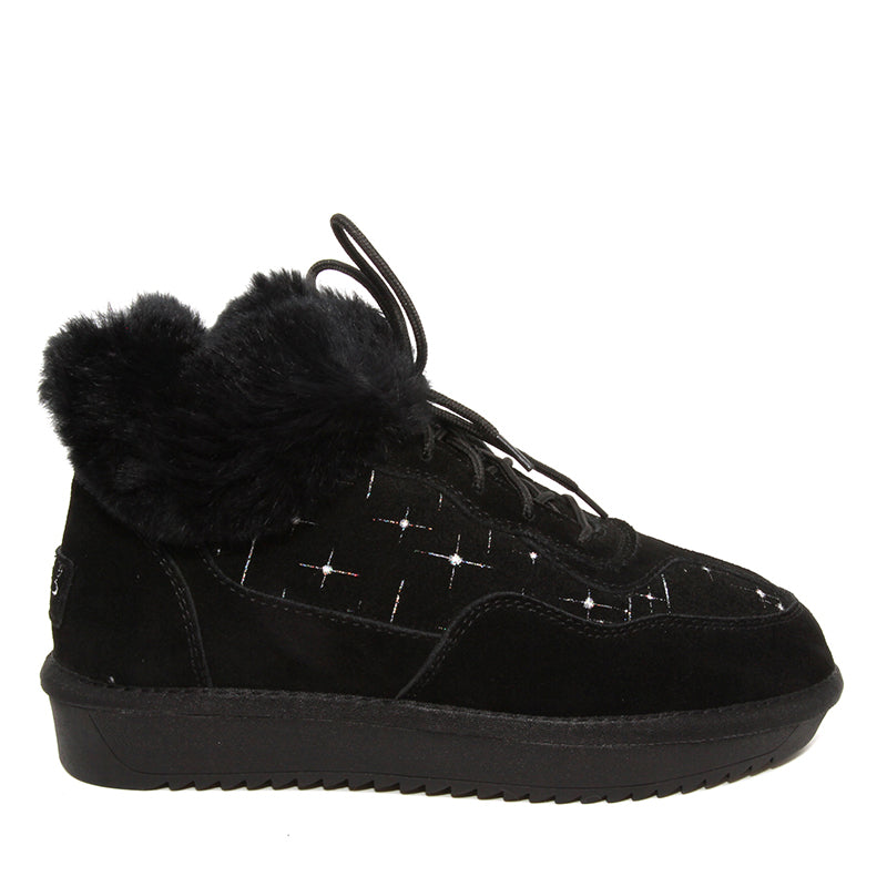 Lace up Fluffy Uggs