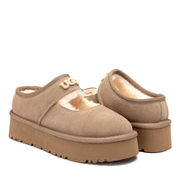 UGG Jaze Logo Platform Slippers