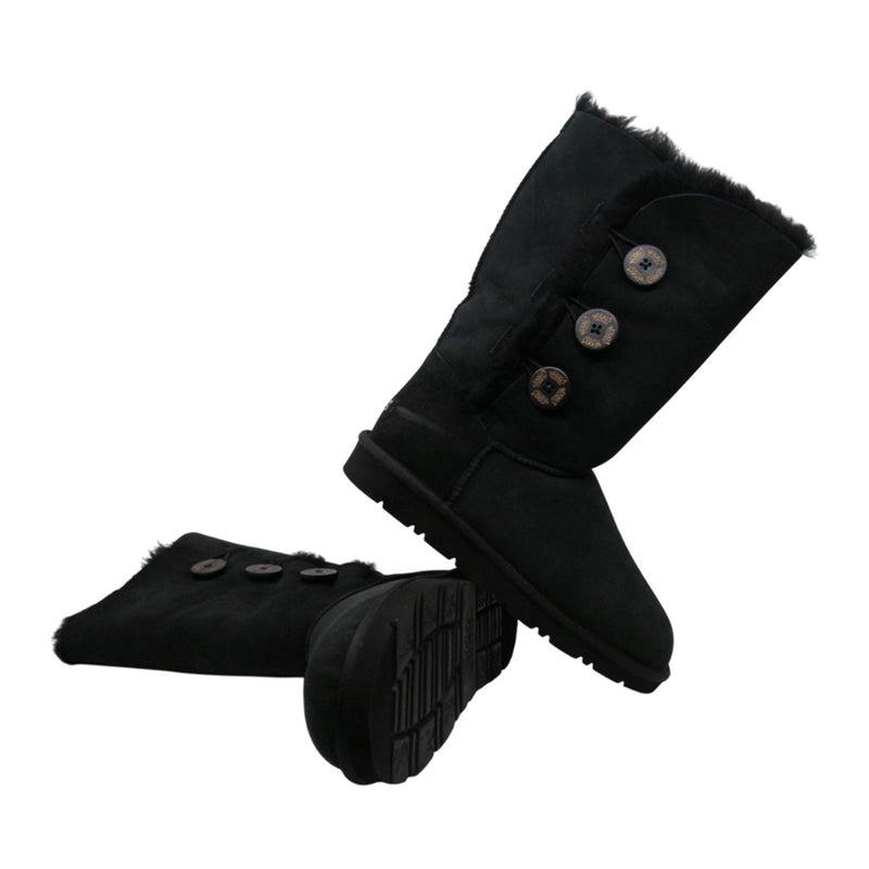 Tall 3-Buttons Ugg Boots