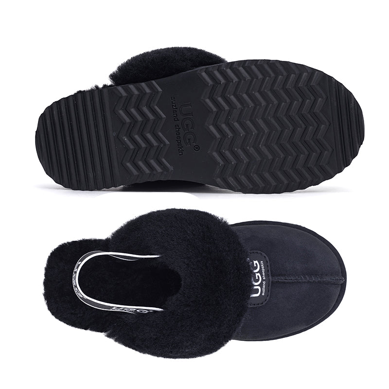 Premium Platform Fluffy Ugg Scuff