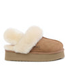 Fluffy Strappy Platform Scuff Uggs