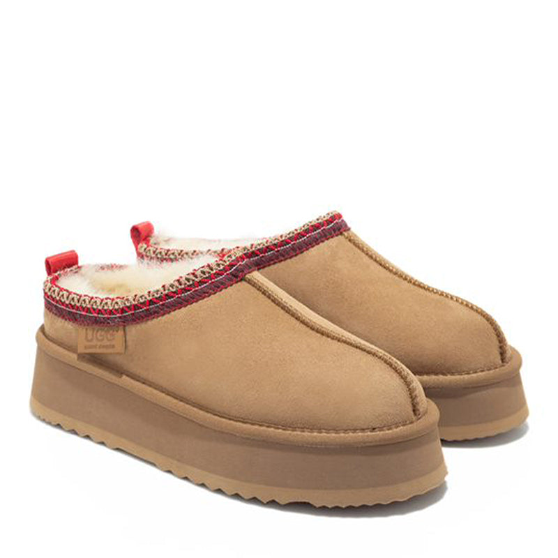 Premium Tassie Platform Ugg Slippers
