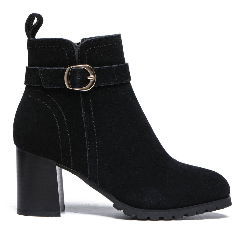 - Coney Zipper Leather Ankle Boots - UGG Boot Australia