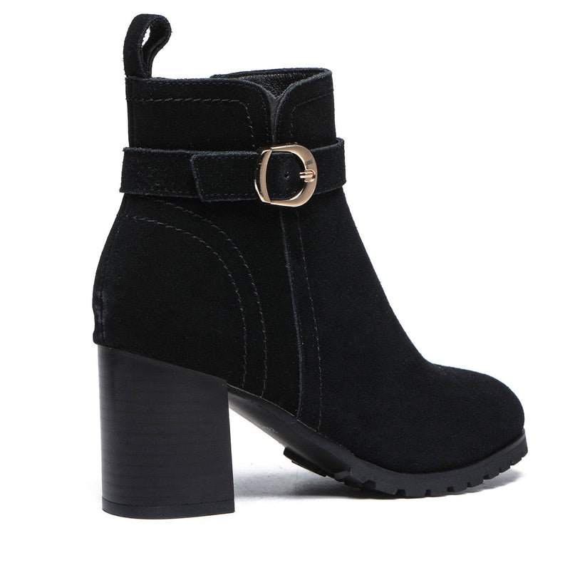 - Coney Zipper Leather Ankle Boots - UGG Boot Australia