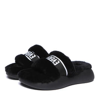 - Feathery High Platform Wool Slides - UGG Boot Australia