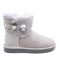 Mini Crystal Button Uggs