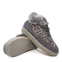 Lace up Fluffy Uggs