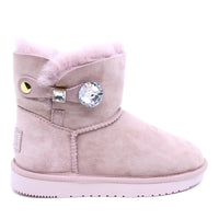Mini Crystal Button Uggs