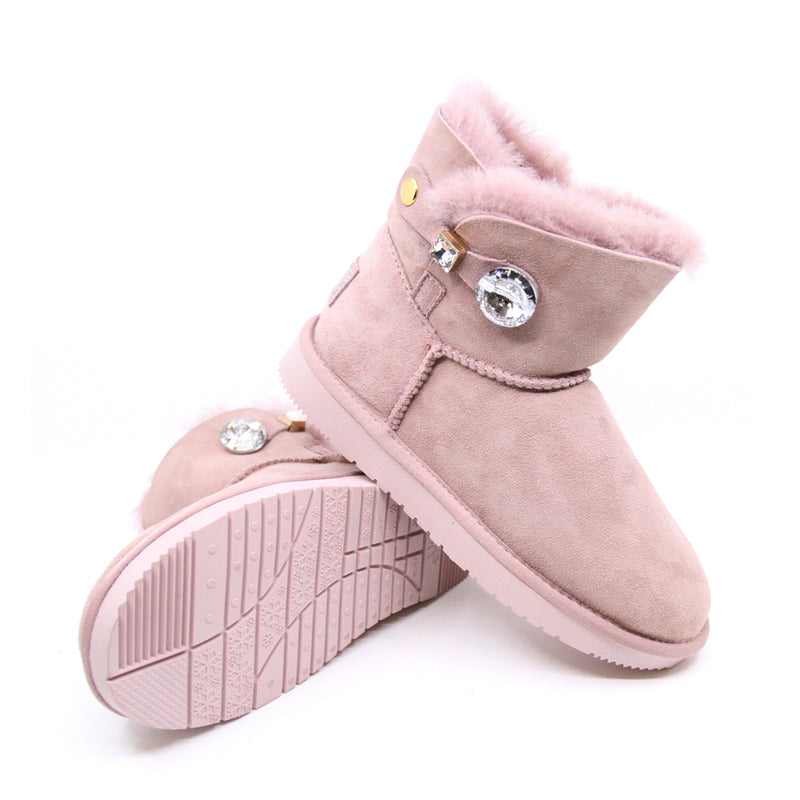 Mini Crystal Button Uggs