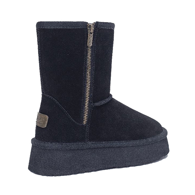 Platform Ugg Boots - UGG Premium Short Zip Platform Boot - Original UGG Australia Classic