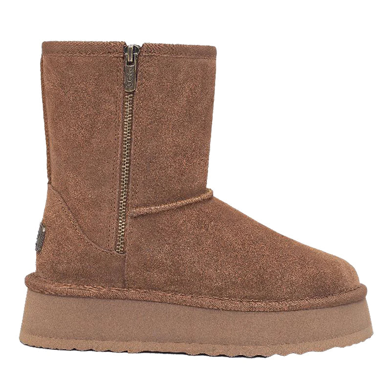 Platform Ugg Boots - UGG Premium Short Zip Platform Boot - Original UGG Australia Classic