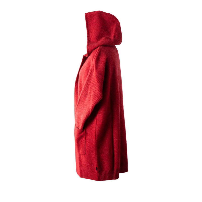- Premium Possum and Merino Wool- Hooded Longline Cardigan - UGG Boot Australia