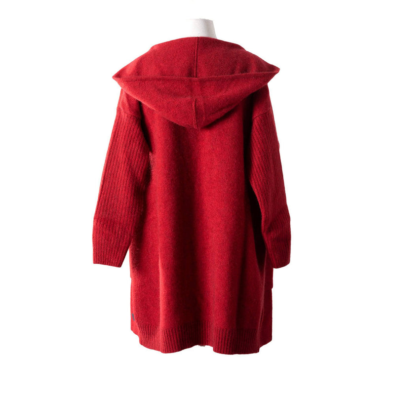 - Premium Possum and Merino Wool- Hooded Longline Cardigan - UGG Boot Australia