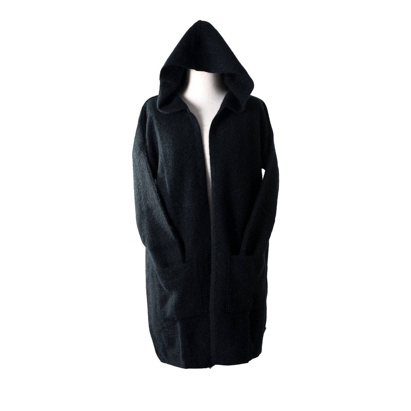 - Premium Possum and Merino Wool- Hooded Longline Cardigan - UGG Boot Australia