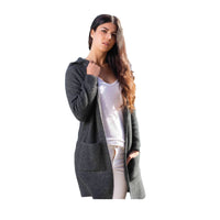 - Premium Possum and Merino Wool- Hooded Longline Cardigan - UGG Boot Australia