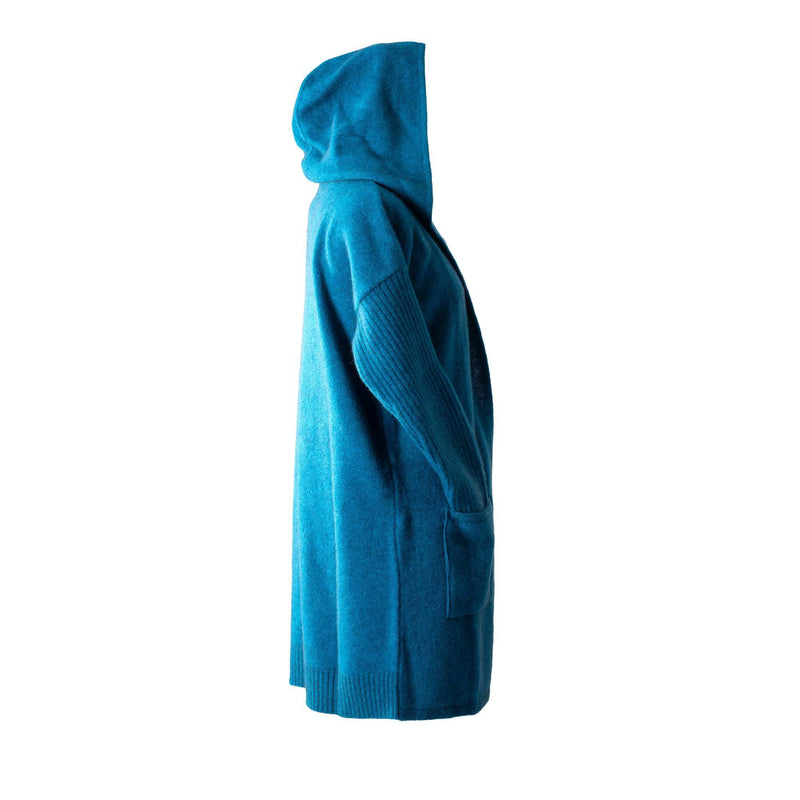 - Premium Possum and Merino Wool- Hooded Longline Cardigan - UGG Boot Australia