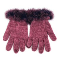 Premium Possum and Merino Wool - Fur Trim Gloves