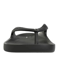 thongs - Black Arch Support Orthotic Unisex Thongs - UGG Boot Australia