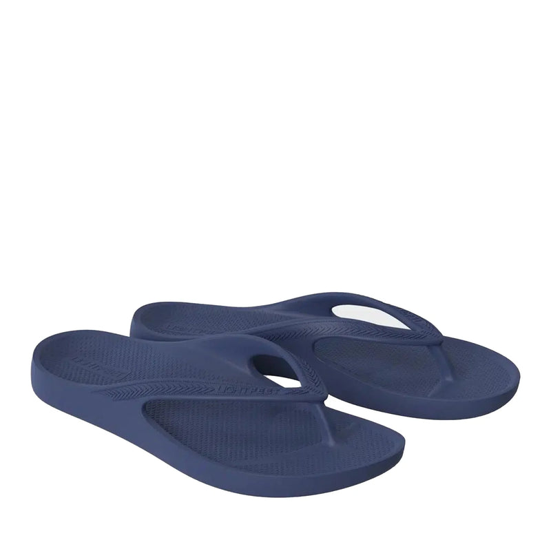 thongs - Navy Blue Arch Support Orthotic Unisex Thongs - UGG Boot Australia