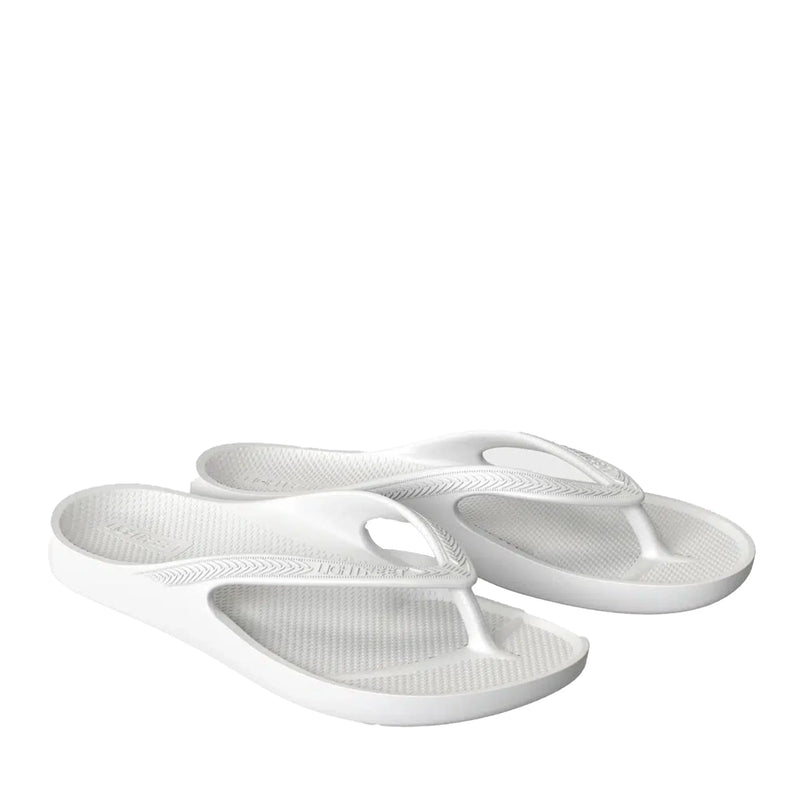 thongs - White Arch Support Orthotic Unisex Thongs - UGG Boot Australia