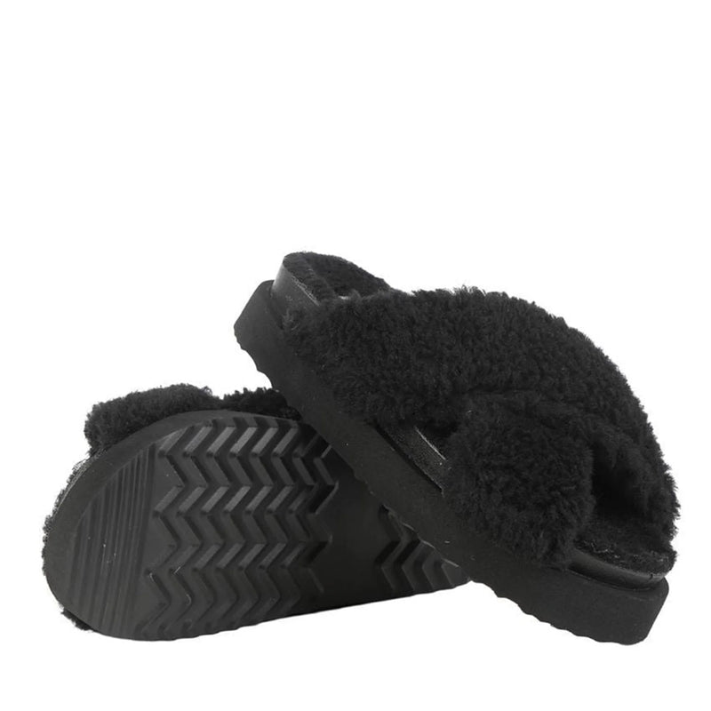 - UGG Iris Fluffy Platform Slides - UGG Boot Australia