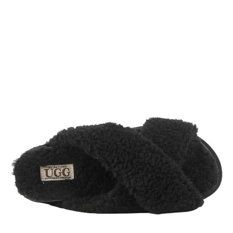 - UGG Iris Fluffy Platform Slides - UGG Boot Australia