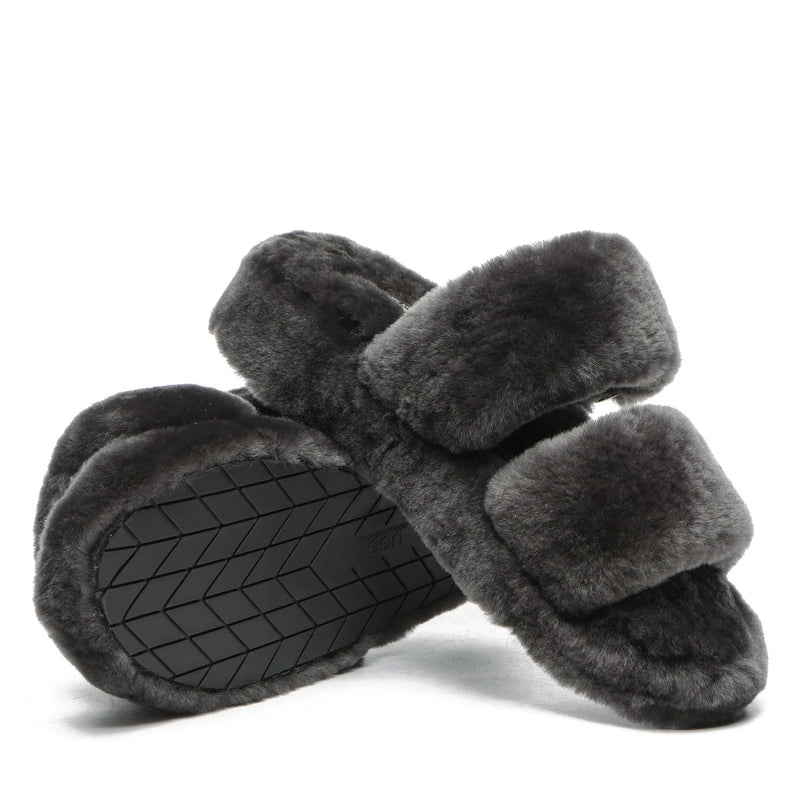 - UGG Jamella Fluffy Platform Slides - UGG Boot Australia