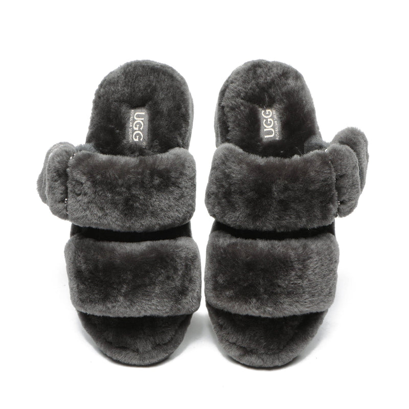 - UGG Jamella Fluffy Platform Slides - UGG Boot Australia