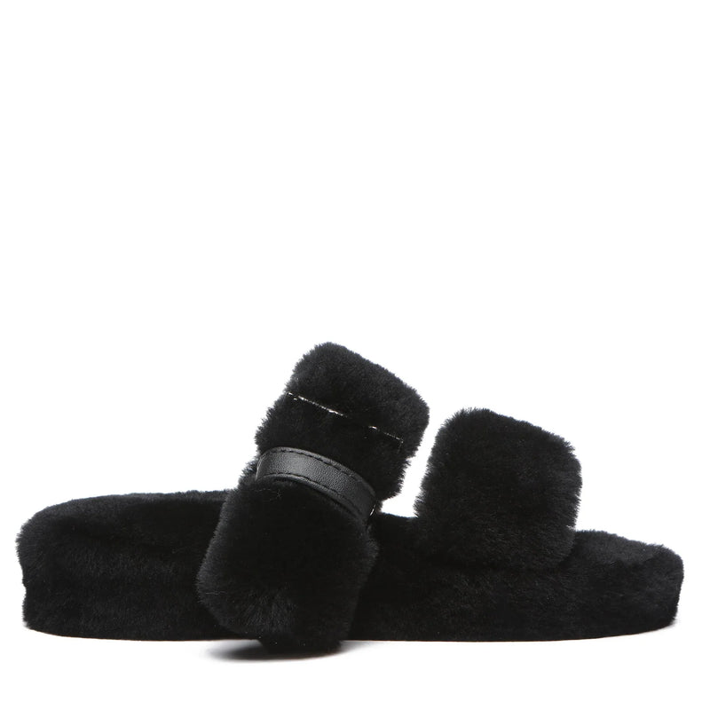 - UGG Jamella Fluffy Platform Slides - UGG Boot Australia