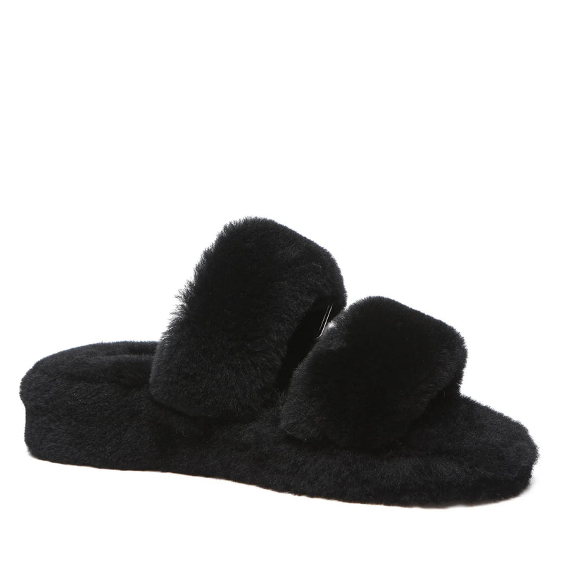 - UGG Jamella Fluffy Platform Slides - UGG Boot Australia