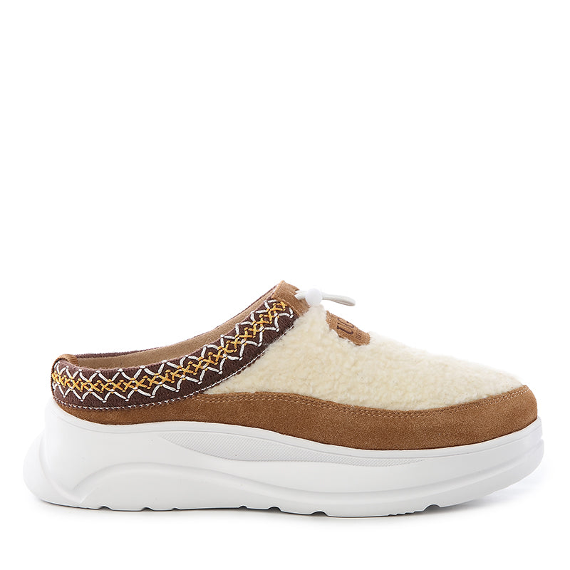 Platinum Tassietie Platform Ugg Slippers