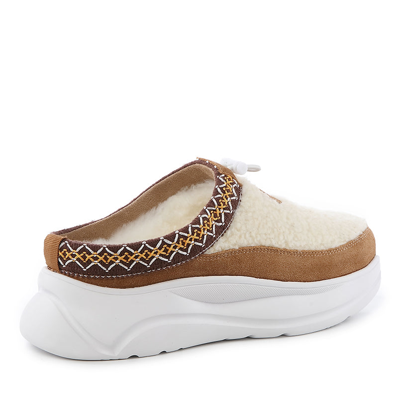 Platinum Tassietie Platform Ugg Slippers